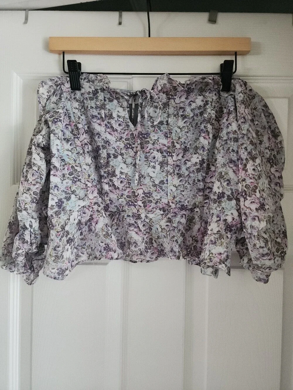 ASTR The Label Corset Peplum Hem Top